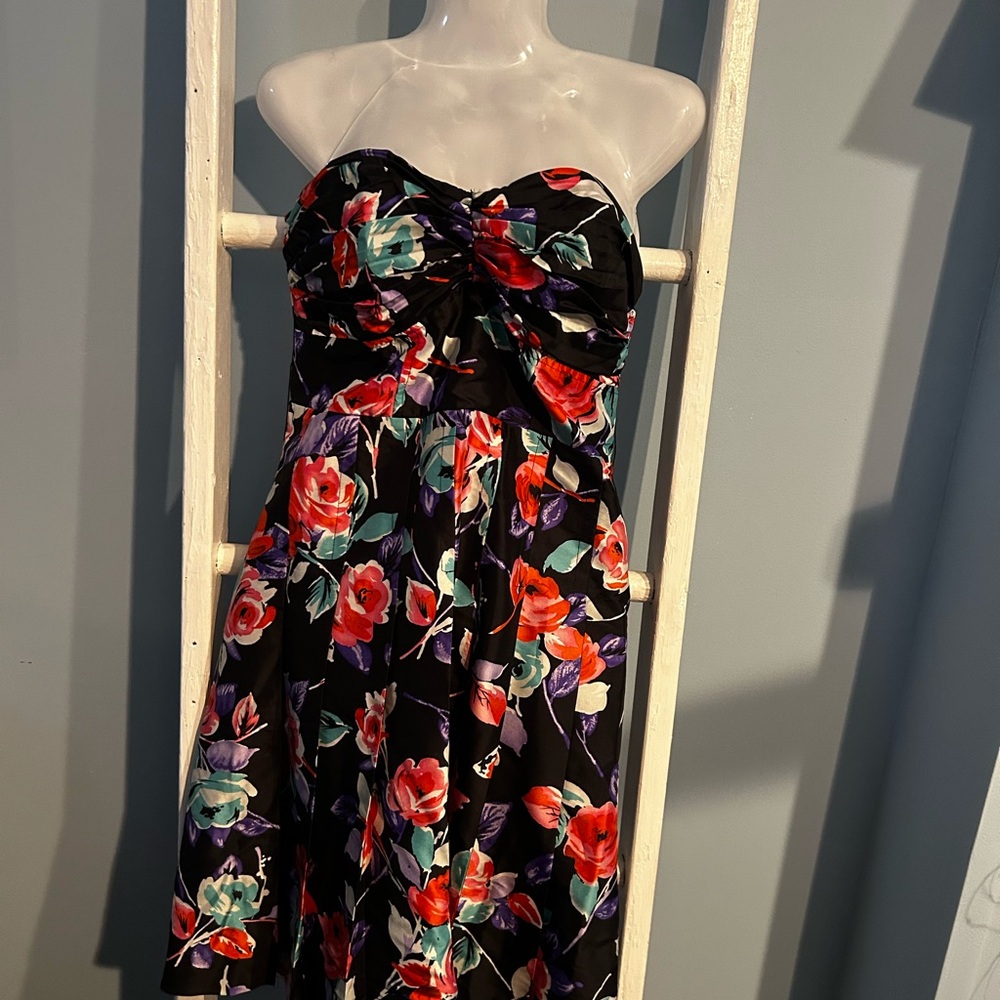 Express Black Satin Dress